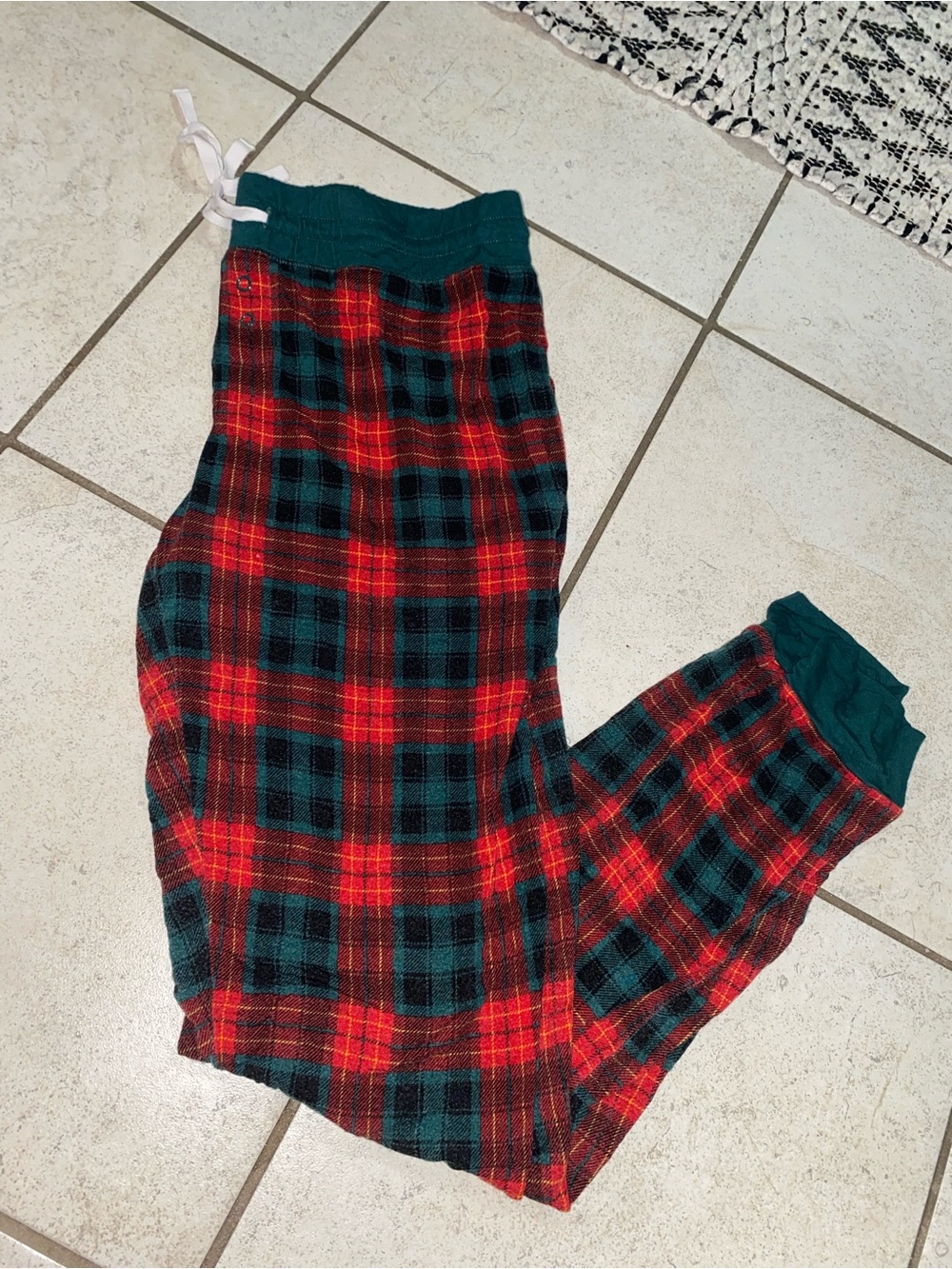 Plaid Red & Green Pajama Pants - Cozy Sleepwear